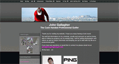 Desktop Screenshot of johngallaghergolf.com