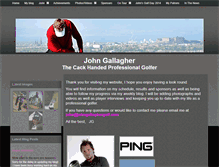 Tablet Screenshot of johngallaghergolf.com